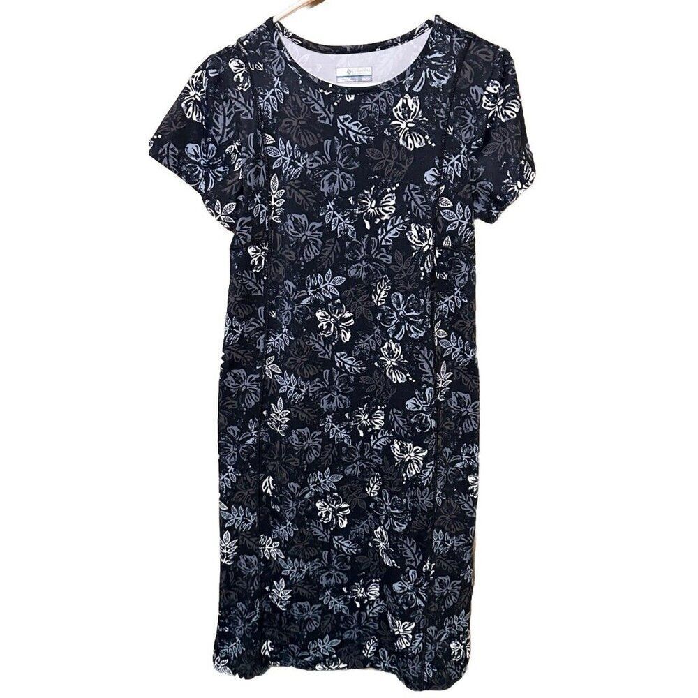 COLUMBIA PFG Woman’s XS Hawaiian Floral OMNI-SHADE UPF 50 OMNI-WICK Tee Dress